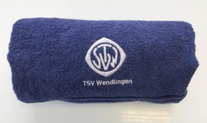 Handtücher als Werbemittel für den STV Wenndlingen bestickt
