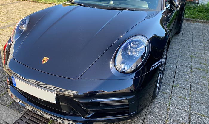 Lackschutz auf Porsche