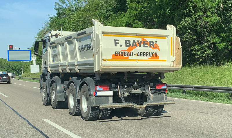 Bayer Erdbau F Heck Beschriftung