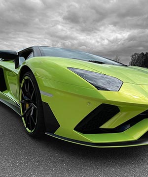 Vollfolierung Lamborghini in Limegreen