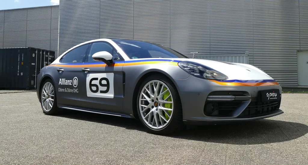 Porsche mit Steinschlagschutzfolie. Lackschutz für Sportwagen.